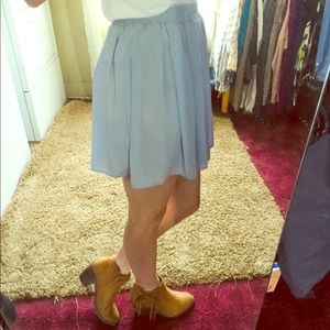 Baby Blue Mini Skirt